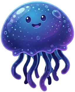 JellyPal jellyfish mascot encouraging users to start tracking
